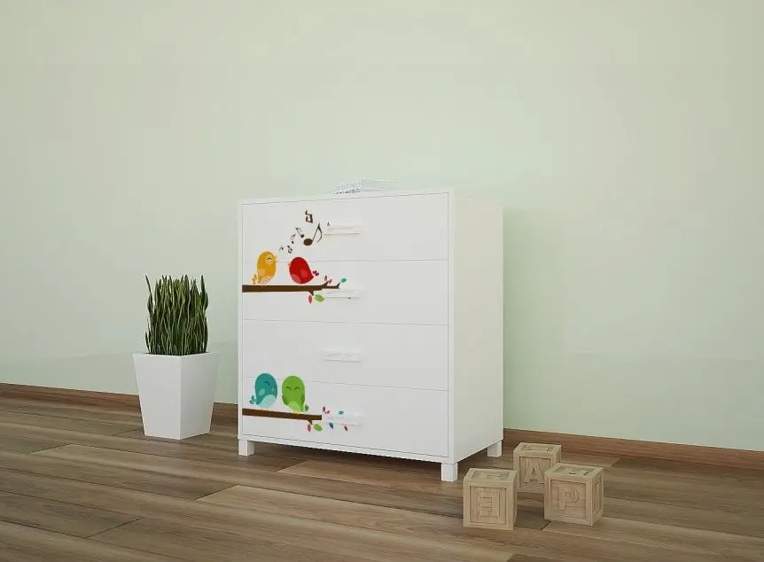 Mobila pentru copii Happy Babies Animals 43 (White)