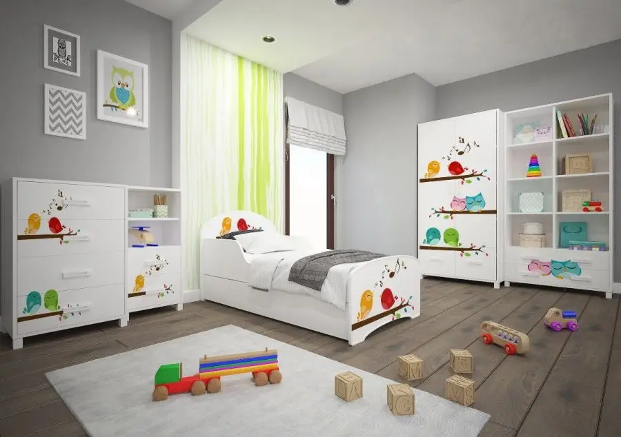 Mobila pentru copii Happy Babies Animals 43 (White)