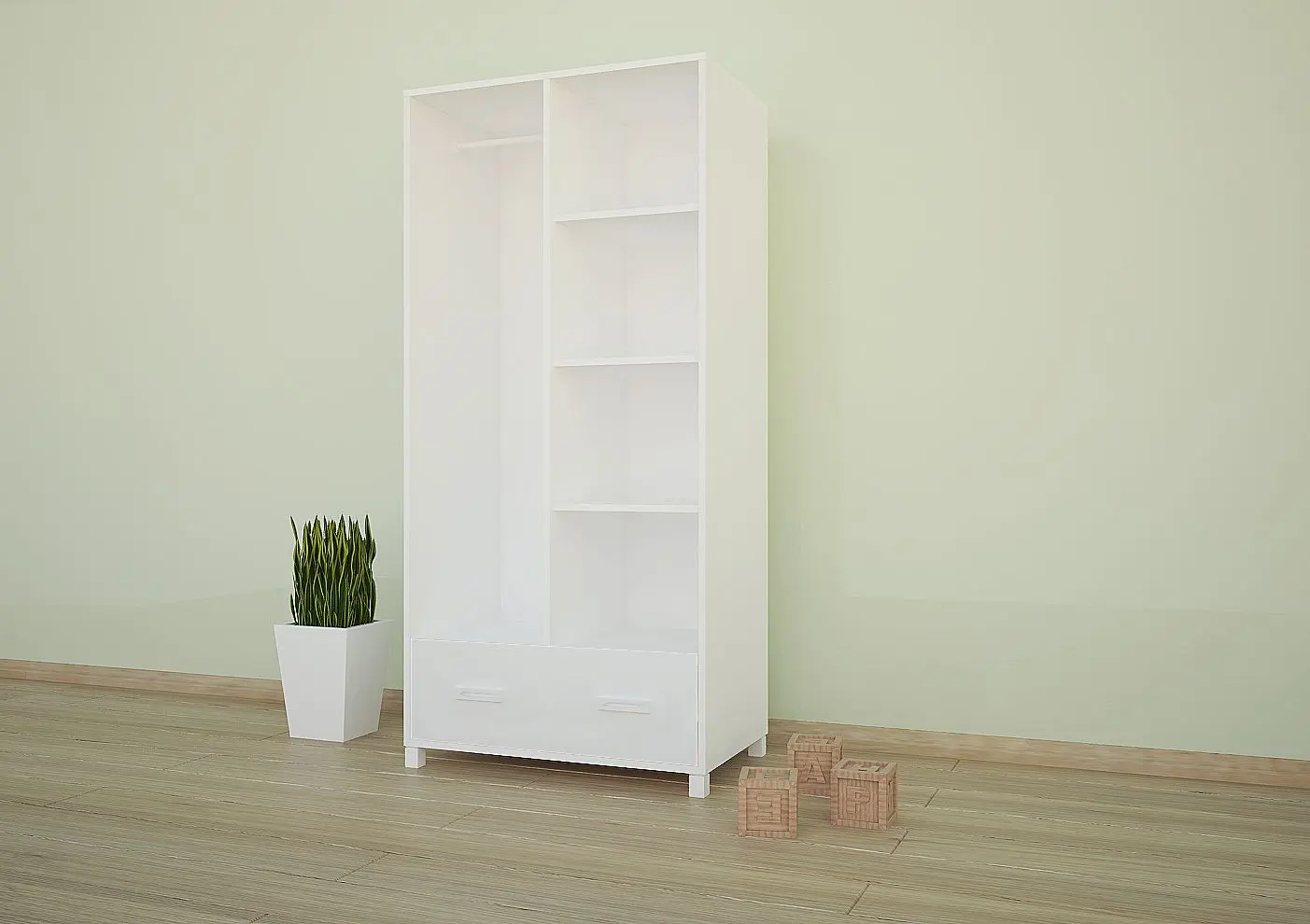 Mobila pentru copii Happy Babies Animals 50 (White)