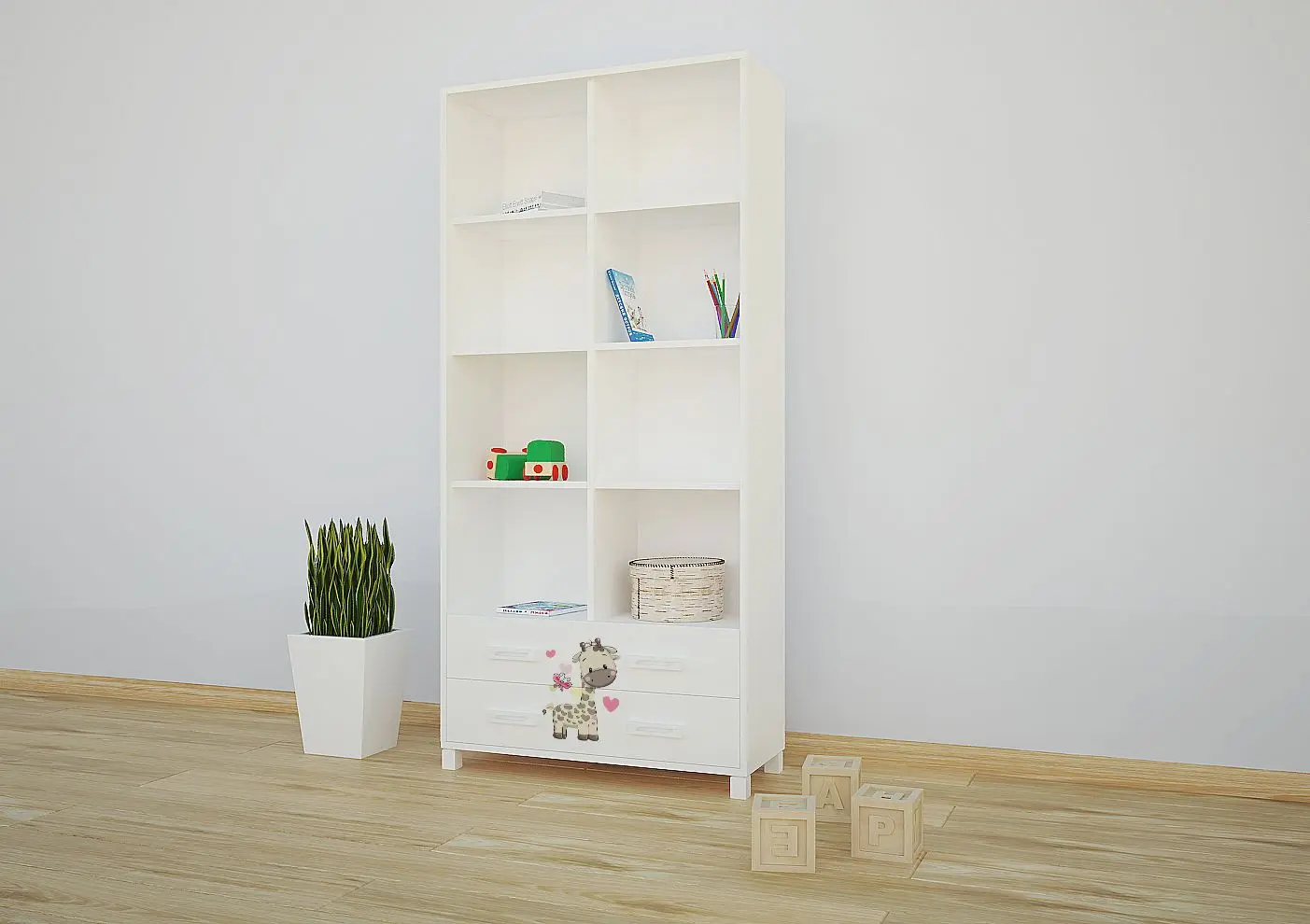 Mobila pentru copii Happy Babies Animals 50 (White)