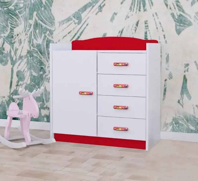 Mobila pentru copii Happy Babies Baby Mix 27 (White/Red)