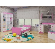 Mobila pentru copii Happy Babies Baby Mix 29 (White/Pink)