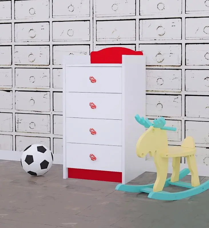 Mobila pentru copii Happy Babies Baby Mix 35 (White/Red)