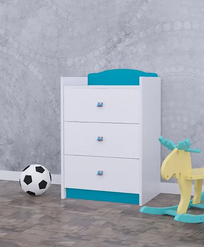 Mobila pentru copii Happy Babies Baby Mix 36 (White/Blue)