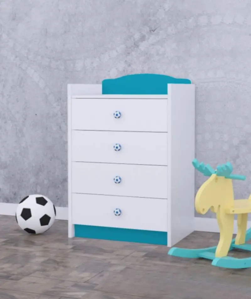 Mobila pentru copii Happy Babies Baby Mix 40 (White/Blue)