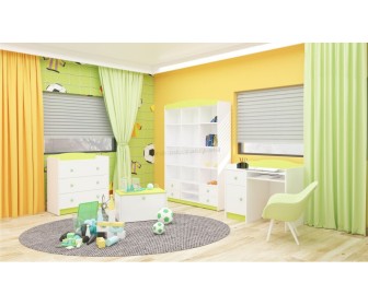 Mobila pentru copii Happy Babies Baby Mix 42 (White/Pastel Green)