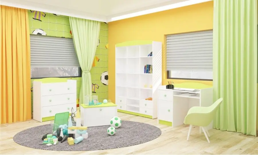 Mobila pentru copii Happy Babies Baby Mix 42 (White/Pastel Green)