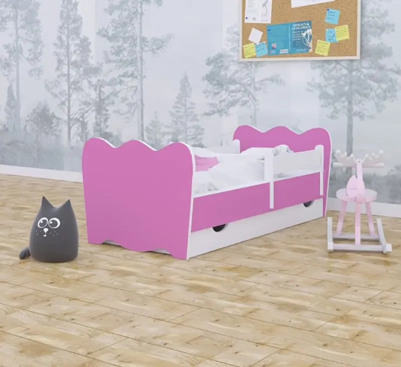 Mobila pentru copii Happy Babies Classic 17 (White/Pink)