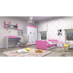 Mobila pentru copii Happy Babies Classic 18 (White/Pink)