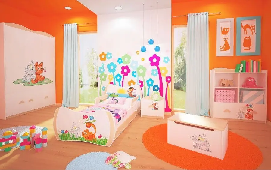 Mobila pentru copii Happy Babies Dream 16 (White/Light Pear)