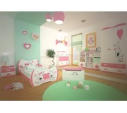 Mobila pentru copii Happy Babies Dream 44 (White/Pink)