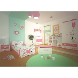 Mobila pentru copii Happy Babies Dream 44 (White/Pink)