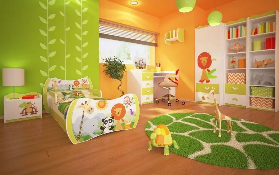Mobila pentru copii Happy Babies Dream 48 (White/Pastel Green)