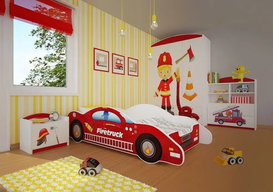 Mobila pentru copii Happy Babies FireFighter 21 (White/Red)