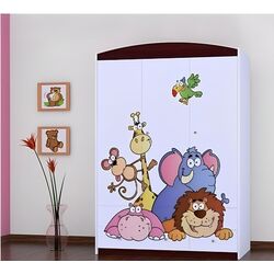 Mobila pentru copii Happy Babies Happy 01 (White/Wenge Chestnut) Thumb