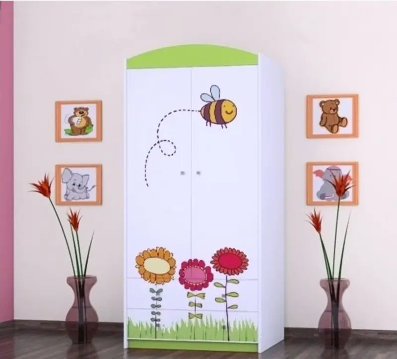 Mobila pentru copii Happy Babies Happy 03 (White/Pastel Green)