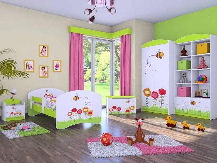 Mobila pentru copii Happy Babies Happy 03 (White/Pastel Green)