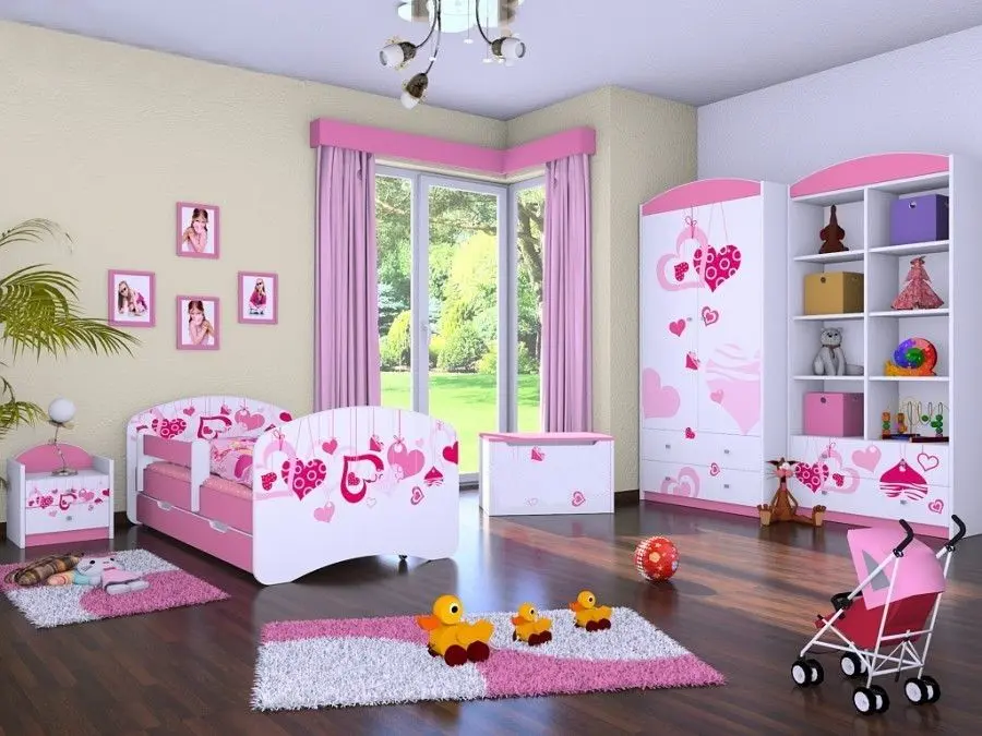 Mobila pentru copii Happy Babies Happy 05 (White/Pink)