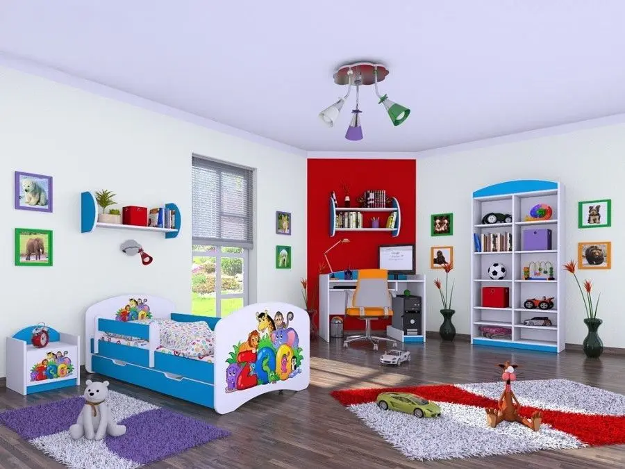 Mobila pentru copii Happy Babies Happy 07 (White/Blue)