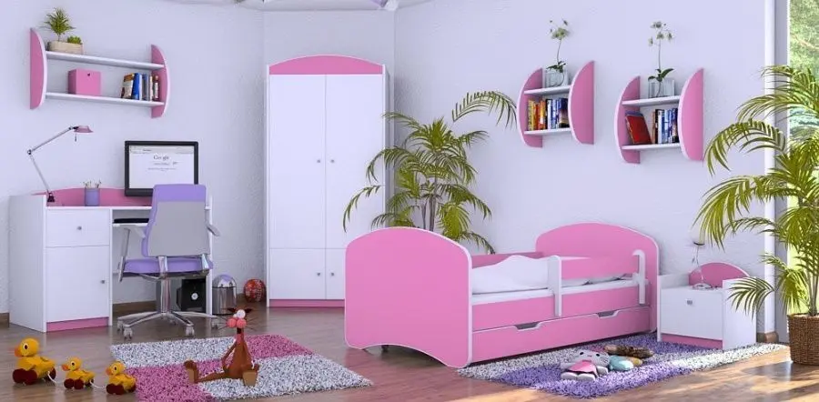 Mobila pentru copii Happy Babies Happy 09 (White/Pink)