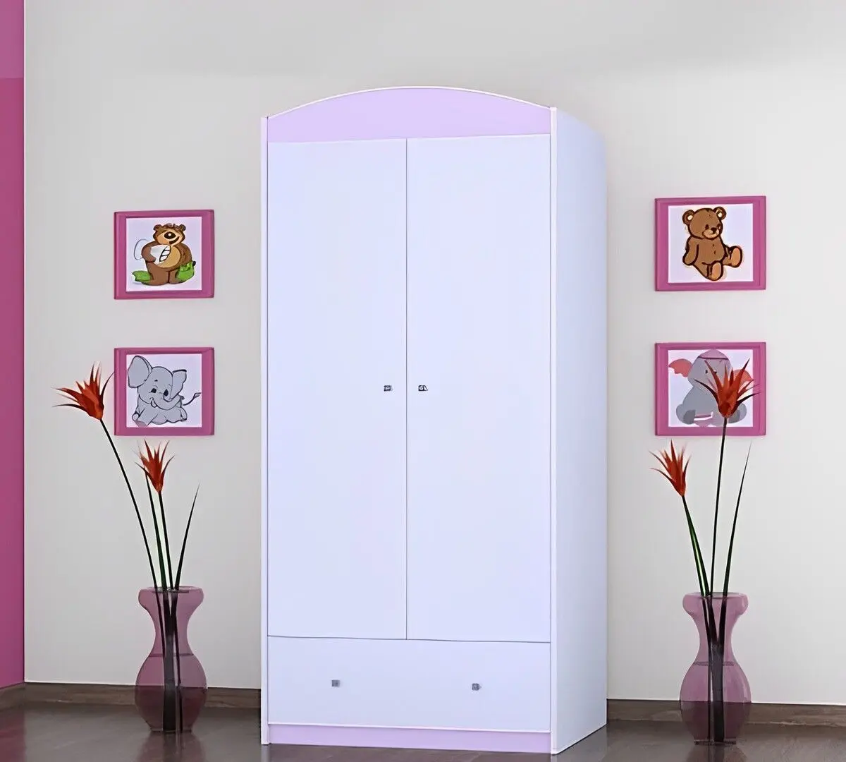 Mobila pentru copii Happy Babies Happy 11 (White/Lilac)