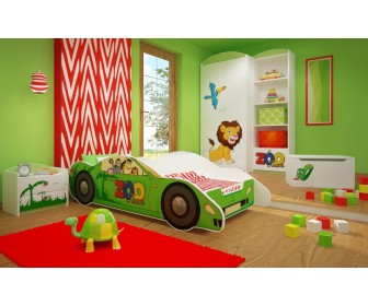 Mobila pentru copii Happy Babies Zoo 23 (White/Green)