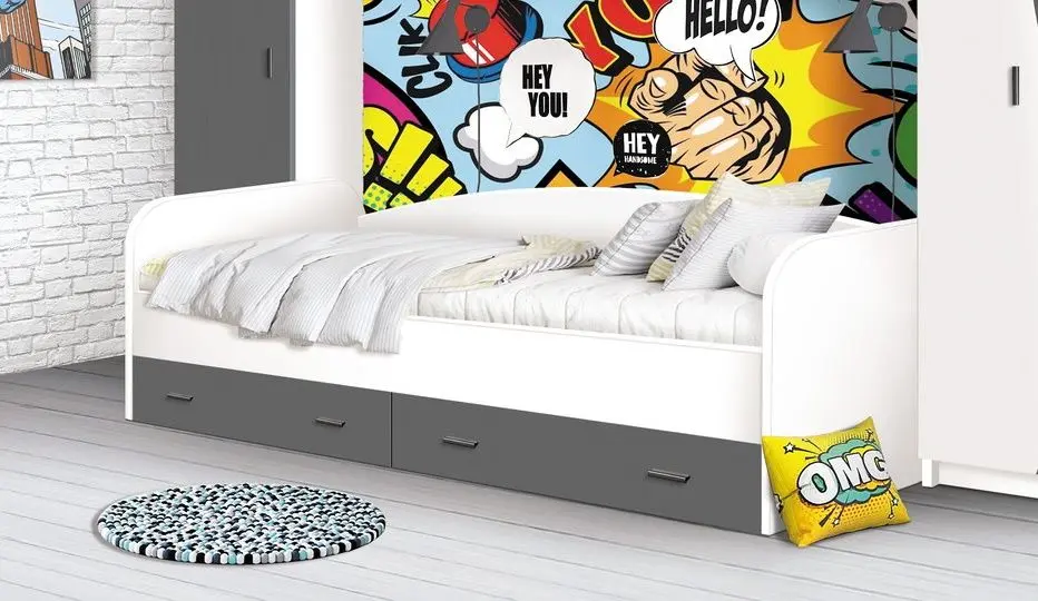 Детская Ideal Mobila Kataleya (White/Anthracite) - 2