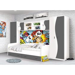 Детская Ideal Mobila Kataleya (White/Anthracite)