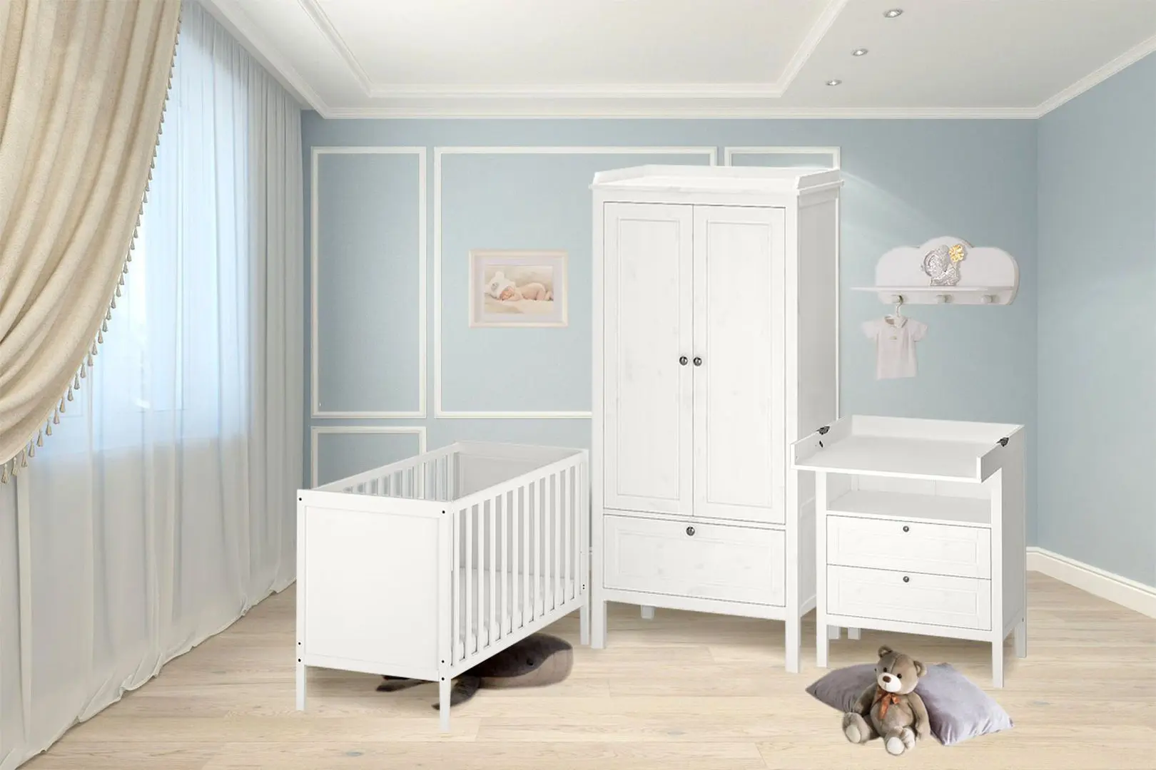 Mobila pentru copii Ikea Sundvik 60x120 (Alb)