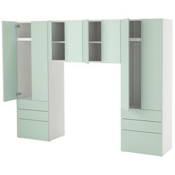 Набор детской мебели Ikea Smastad/Platsa 240x42x181 (Белый/Светло-зеленый) Thumb