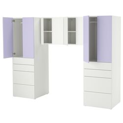 Set mobila copii Ikea Smastad/Platsa 240x57x181 (Alb/Lila Deschis) Thumb