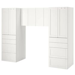 Set mobila copii Ikea Smastad cu cadru 240x57x181 (Alb)