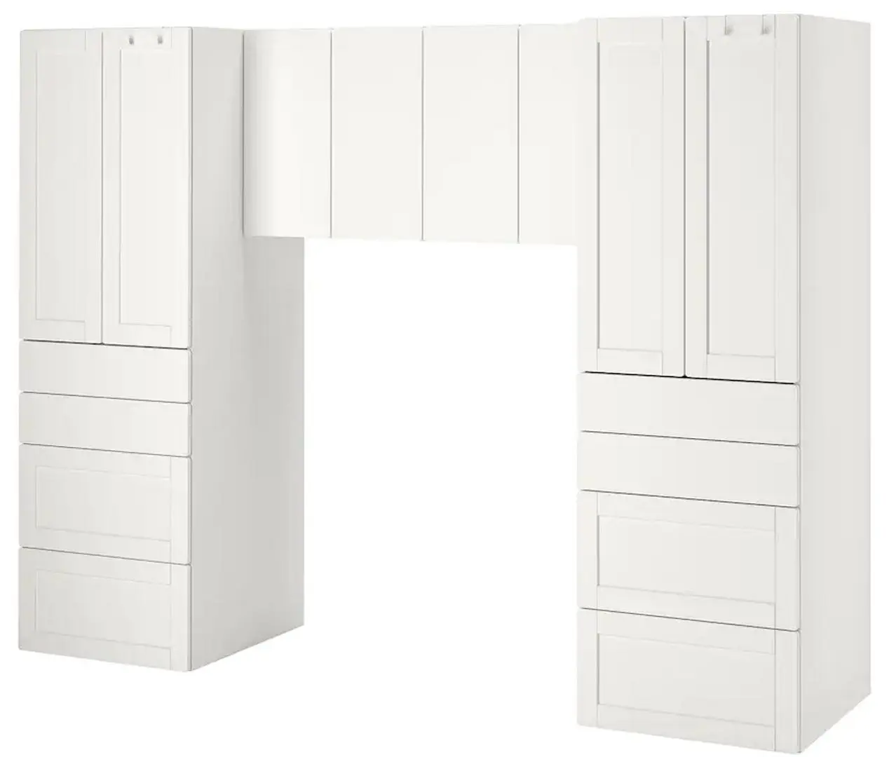 Набор детской мебели Ikea Smastad с рамой 240x57x181 (Белый)