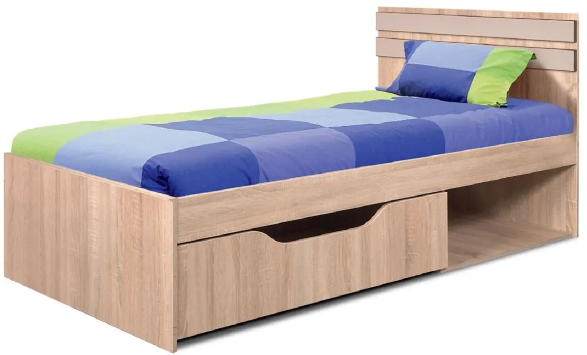 Mobila pentru copii КМК 0467 London 2 Dreapta (Sonoma Oak/Cappuccino) - 2