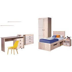 Детская КМК 0467 Лондон 2 Правая (Дуб Сонома/Капучино)