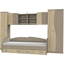 Mobila pentru copii Marcel Prod Tineret Cindy II (Sonoma Oak Dark/Sonoma Oak Light)