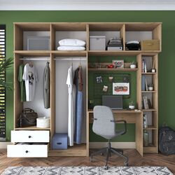 Детская стенка Mirage Meble BA122 (Walnut/White) Thumb