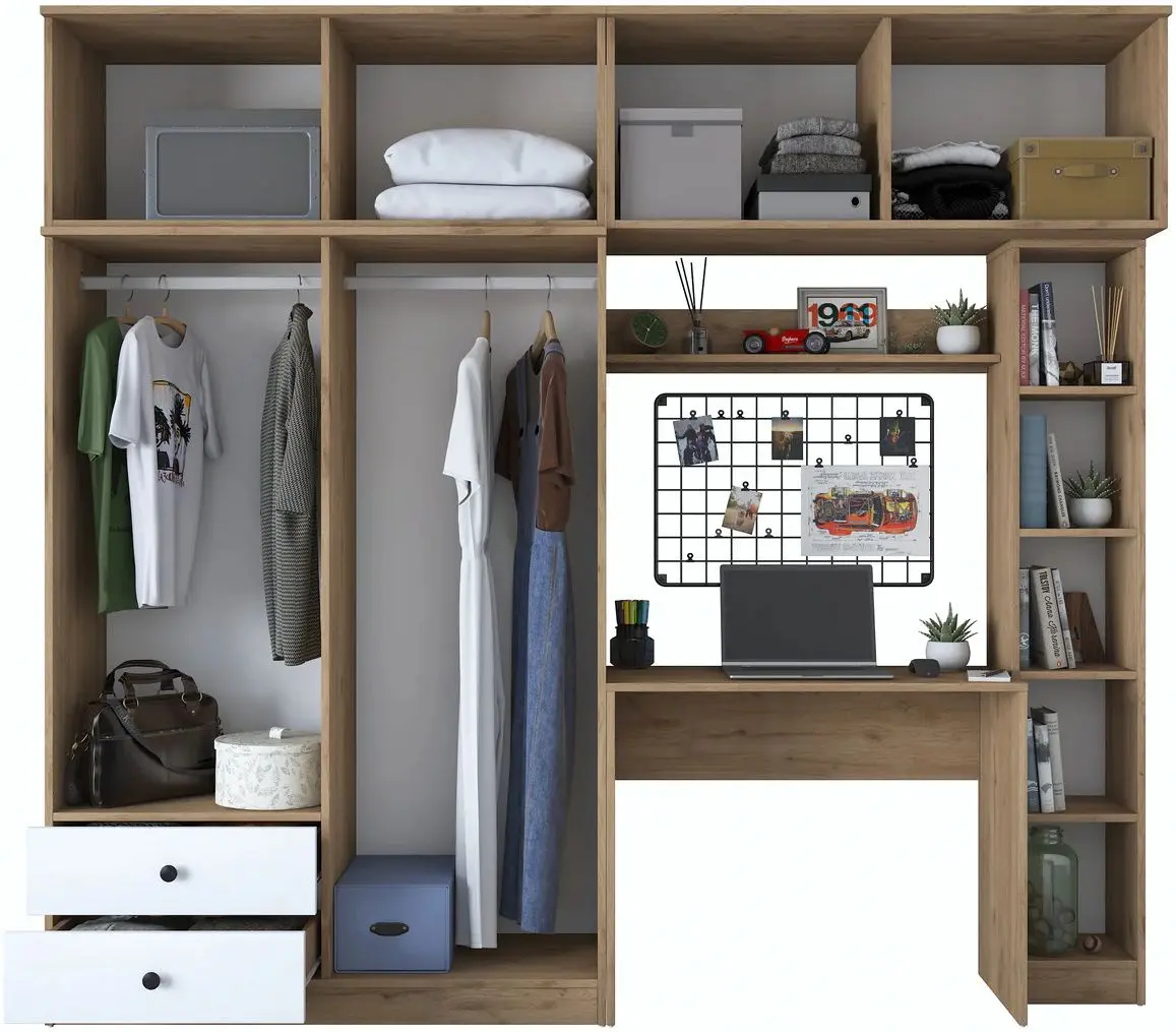 Детская стенка Mirage Meble BA122 (Walnut/White)