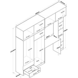 Детская стенка Mirage Meble BA122 (Walnut/White) Thumb