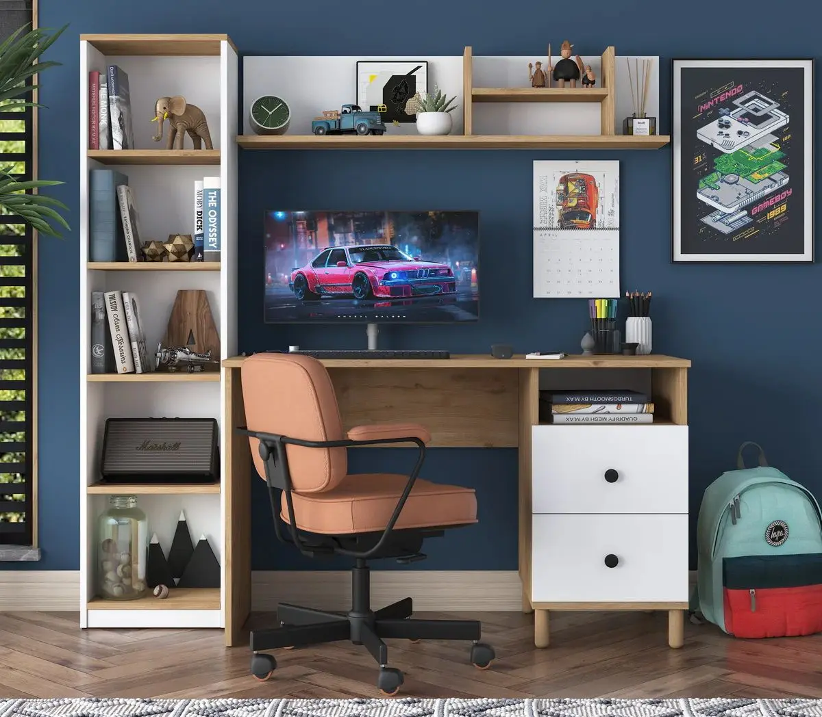 Набор детской мебели Mirage Meble HA115 (Walnut/White)