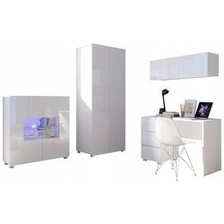 Набор детской мебели Mirjan24 Bralani/Calabrini XIV (White/White Gloss)