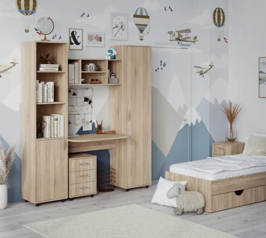 Living pentru copii Пехотин Dzherry (Sonoma Oak)