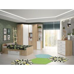 Детская Stolline Мика 3 (Дуб Сонома/Белый)