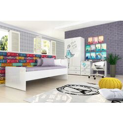 Детская Stolline Модерн Стиль 2 (Бело-Серый/Белый Глянец)