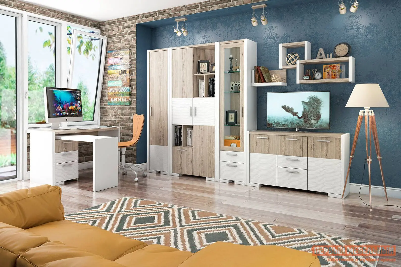 Детская Stolline Венето 3 (Дуб Санремо/Белый)