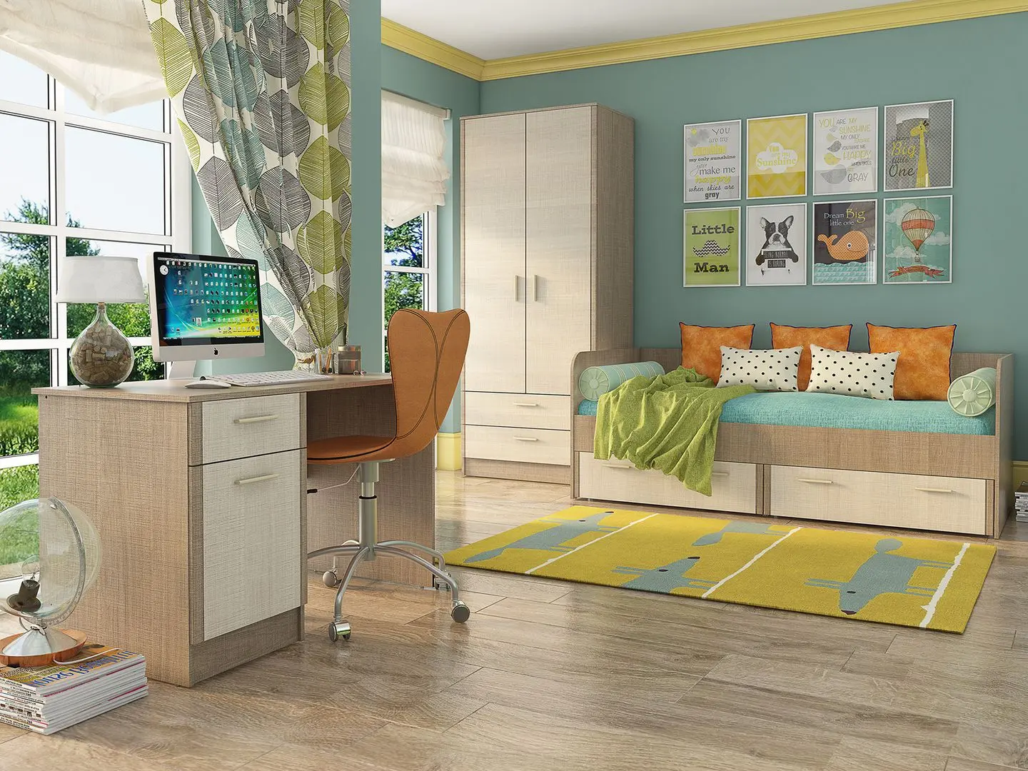 Детская Stolline Юта 2 (Крослайн Карамель/Крослайн Латте)