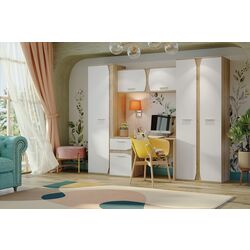 Набор детской мебели Stolline Бриз СТЛ.420.00 2.6м (Дуб Сонома/Белый) Thumb