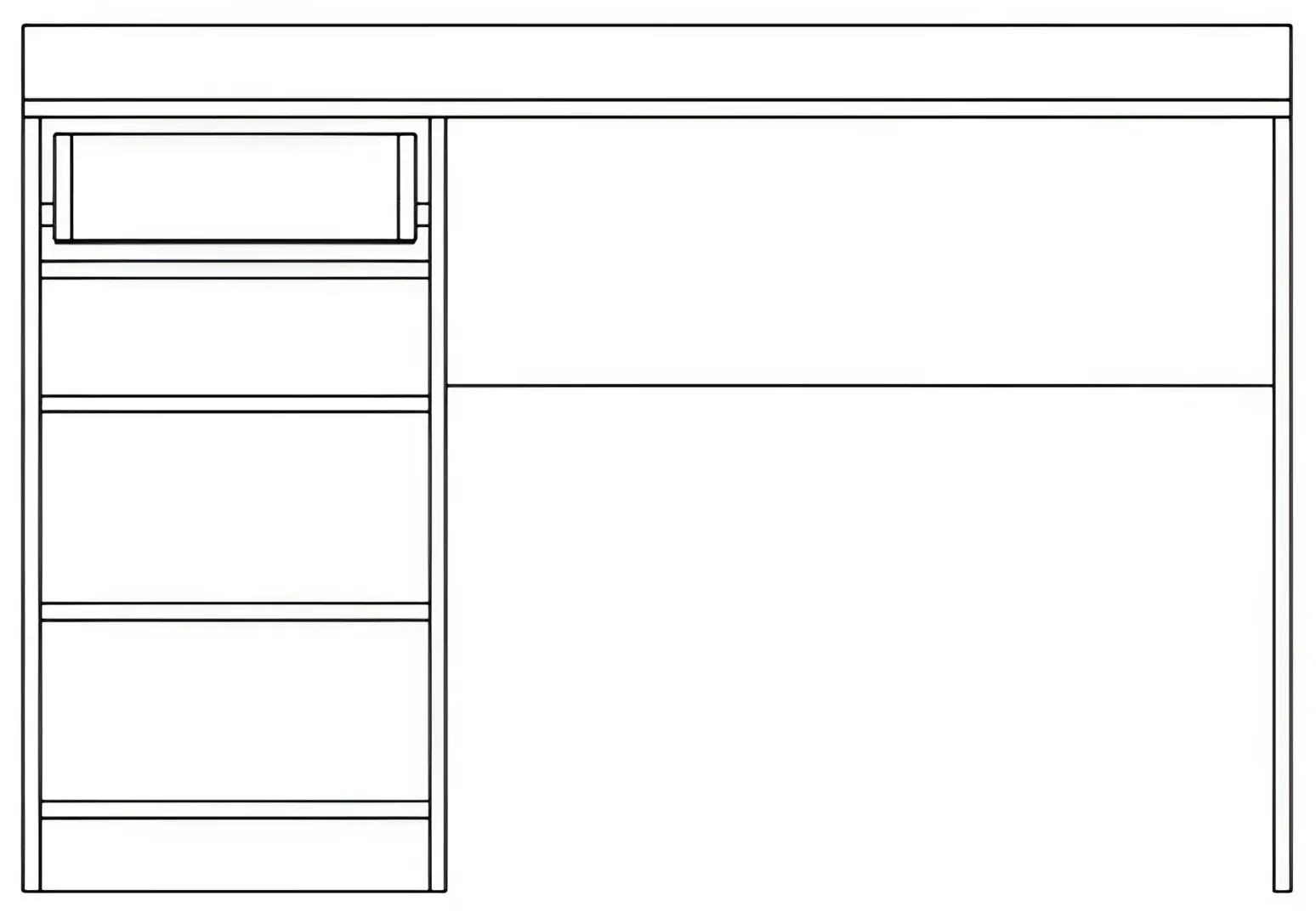 Living pentru copii Yasen Disney 2.45m (Graphite Grey/White Kraft Oak/Cashmere) - 5