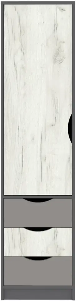 Living pentru copii Yasen Disney 2.45m (Graphite Grey/White Kraft Oak/Cashmere) - 7