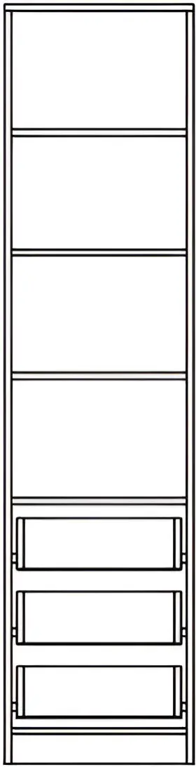 Living pentru copii Yasen Disney 2.45m (Graphite Grey/White Kraft Oak/Cashmere) - 8